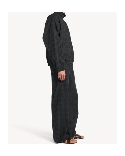 Balenciaga Blue Tailored Checkered Zip-Up Jacket for men
