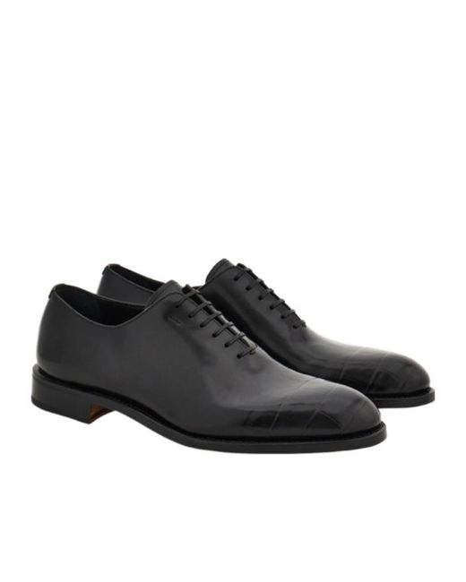 Ferragamo Black Oxford Tramezza Shoe for men