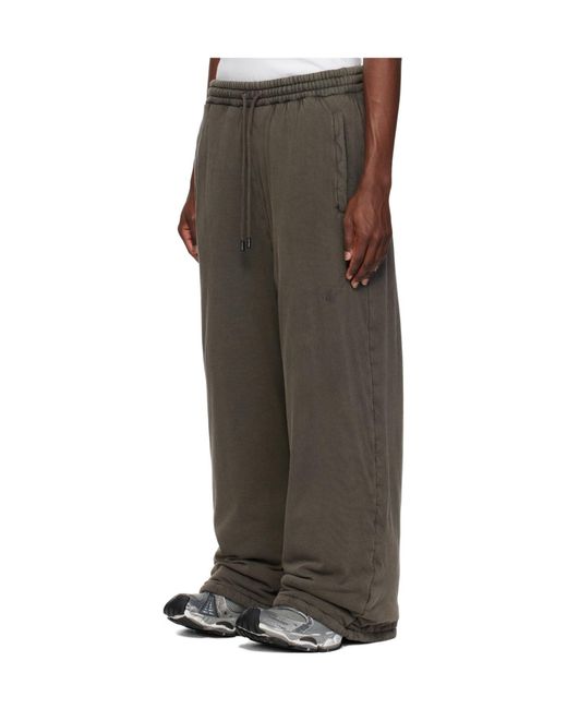 Lu'u Dan Gray Bontans Drawstring Casual Pants for men