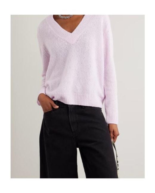 Lisa Yang Pink V-Neck Sweater