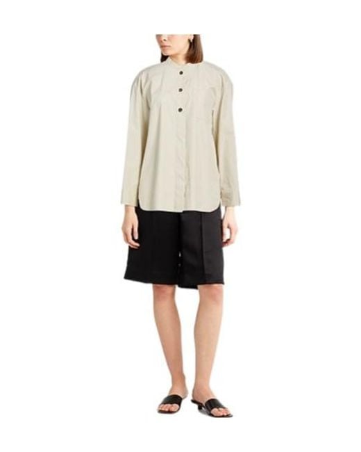 Max Mara White Striped Long Shirt
