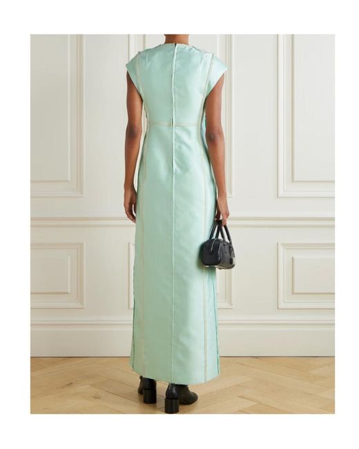 Jil Sander Green Sleeveless Maxi Dress