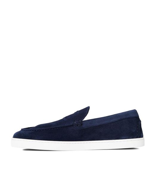 Christian Louboutin Blue Logo Loafers for men
