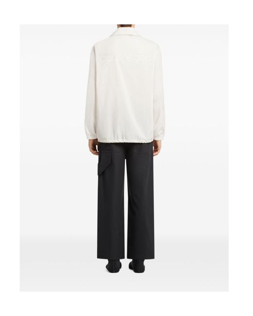 Courreges White Buttoned Shirt Jacket for men