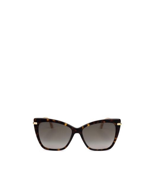 Jimmy Choo Metallic Eyewear Cat-Eye Frame Sunglasses