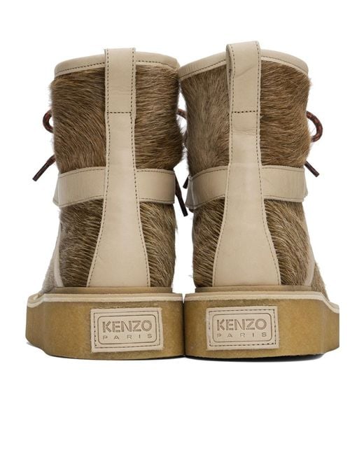 KENZO Brown Yuki Boots for men