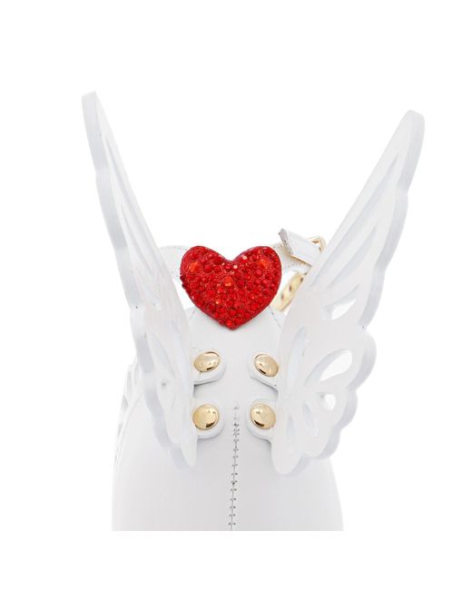 Sophia Webster White Round Head High-Heeled Sandals