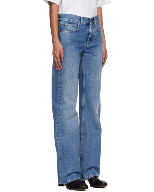 Off-White c/o Virgil Abloh Blue Straight-Leg Jeans