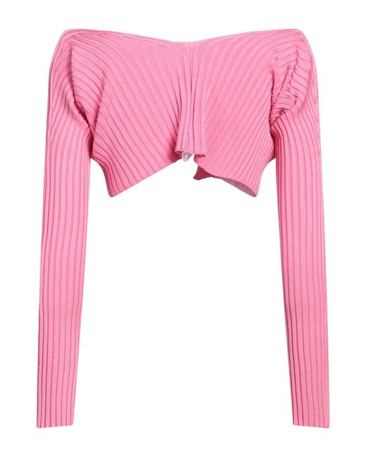 Jacquemus Pink Solid Colour Jumpers