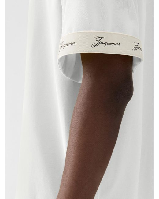 Jacquemus White The Rond Carré Short-Sleeved T-Shirt for men