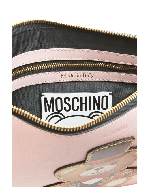 Moschino Pink Teddy Bear With Bag
