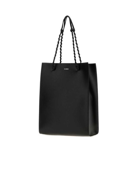 Jil Sander Black Tangle Shopping Tote Bag for men