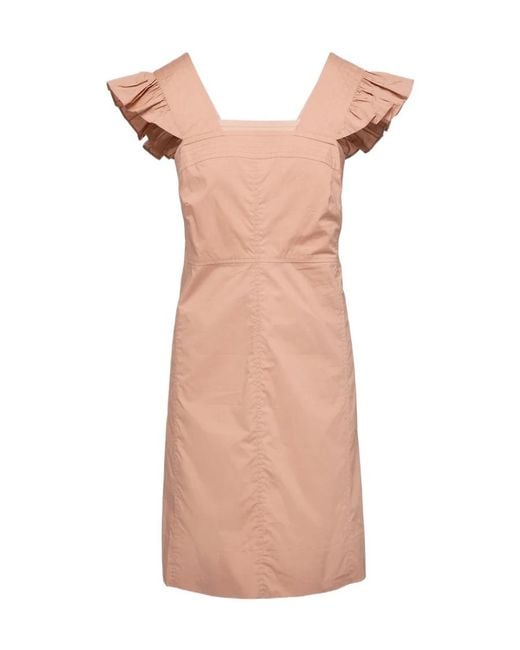 See By Chloé Pink Apron Mini Dress