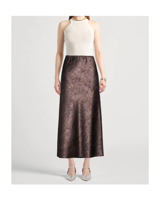 MAX&Co. Brown Midi Skirt