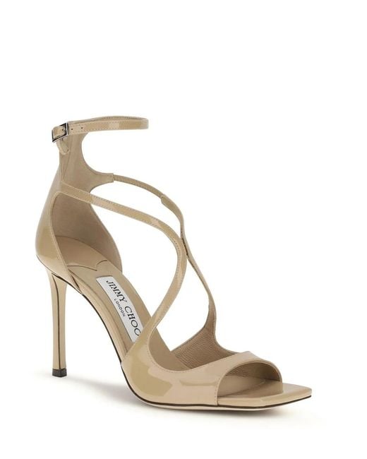 Jimmy Choo Metallic Open Toe Heeled Sandals