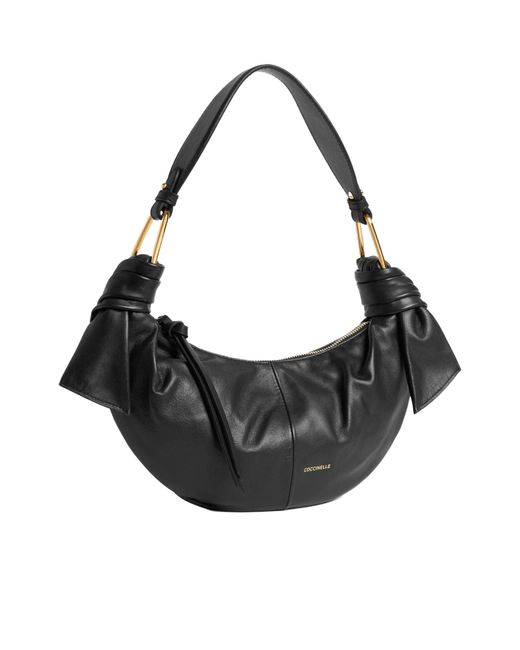 Coccinelle Black Furoshiki Knot Detailed Small Shoulder Bag