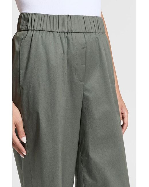 Peserico Green Sail-Hand Palazzo Trousers