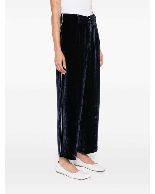Pierre Louis Mascia Black Velvet Trousers