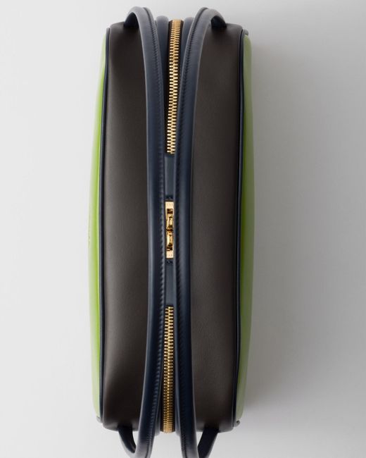 Prada Green Swing Smooth Leather Shoulder Bag