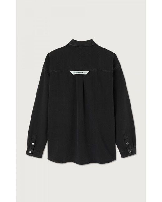 American Vintage Black Long-Sleeved Shirt for men