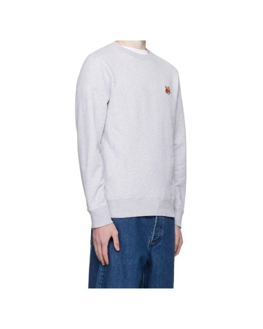 Maison Kitsuné Blue Long-Sleeved Sweatshirt for men