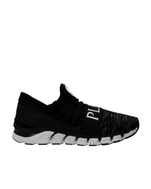 Philipp Plein Black Logo Details Casual Sneakers for men
