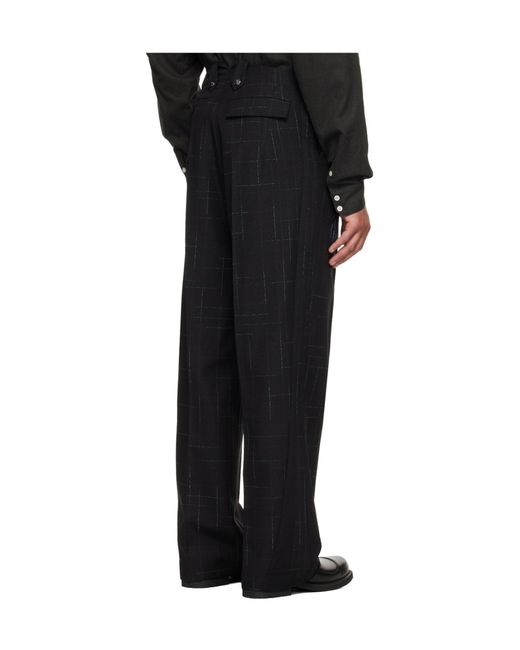 Kiko Kostadinov Black Kormos Military Trousers for men
