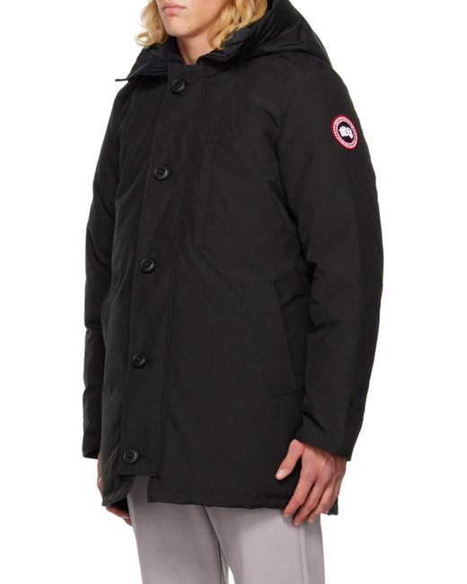 Canada Goose Black Logo Patch Coat for men