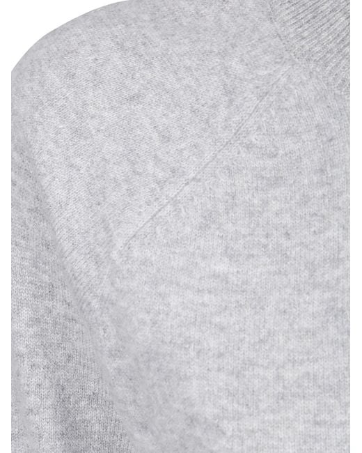 Samsøe & Samsøe Gray Crew-Neck Pullover