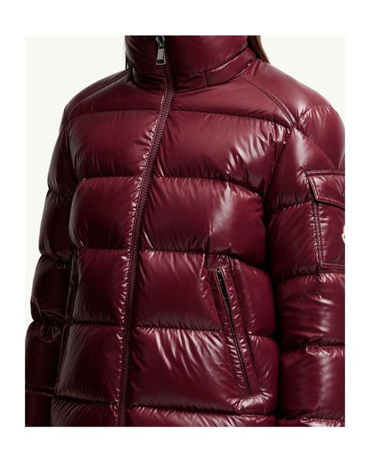 Moncler Red Maire Zip-Up Hooded Jacket