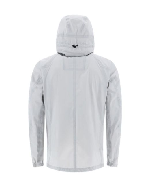 Herno Gray Minimal Technical Hooded Jacket for men