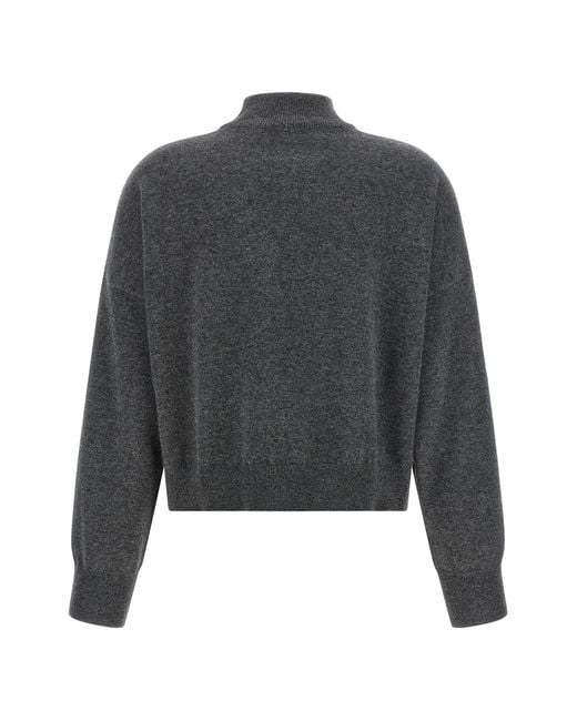 Brunello Cucinelli Gray Long-Sleeved Knitwear