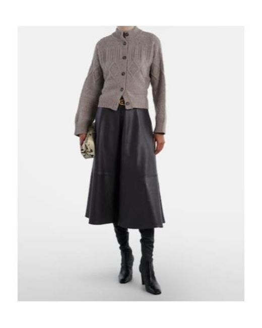 Altuzarra Brown Amory Cable-Knit Wool-Blend Cardigan