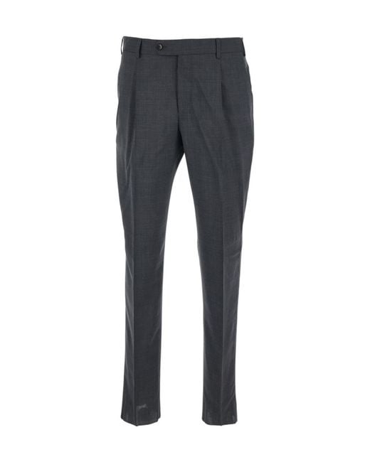 Pt Pantaloni Gray Pt Torino Straight-Leg Pants for men