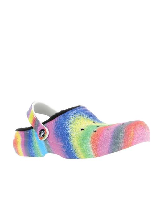 CROCSTM Blue Printed Cut-Out Detailed Clogs for men