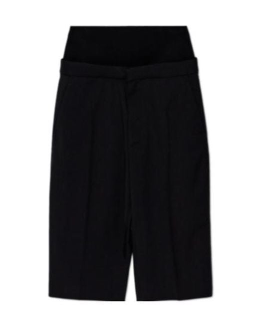 Alaïa Black Alaïa Gabardine Bermuda Shorts