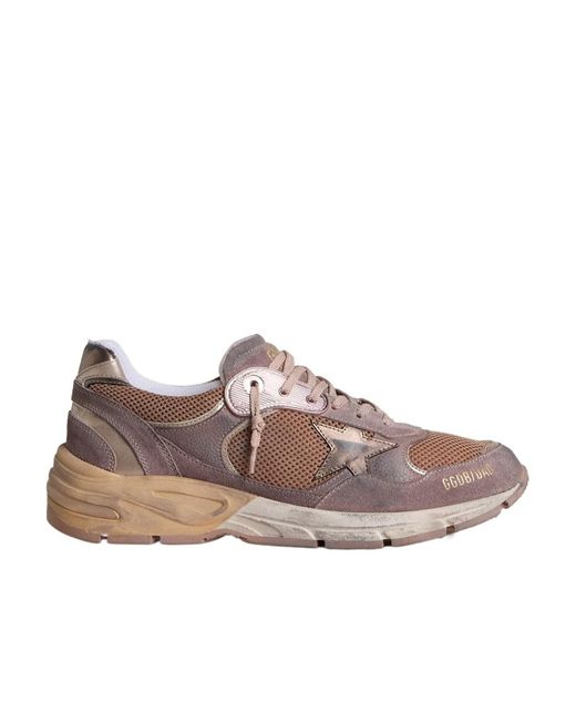 Golden Goose Deluxe Brand Brown Running Dad Lace-Up Sneakers for men