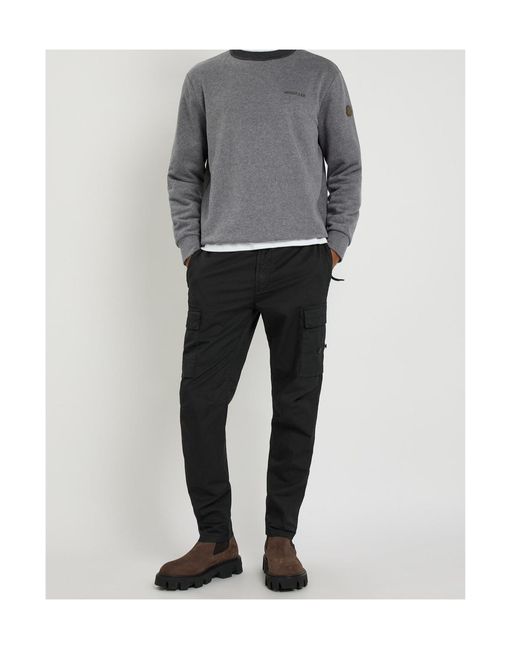 Moncler Gray Logo Cotton Sweatshirt for men