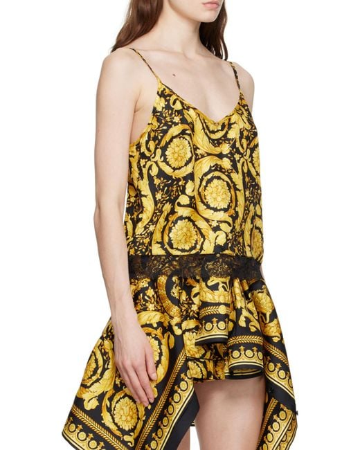 Versace Black 'Barocco' Tank Top