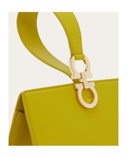Ferragamo Yellow Mini Clutch