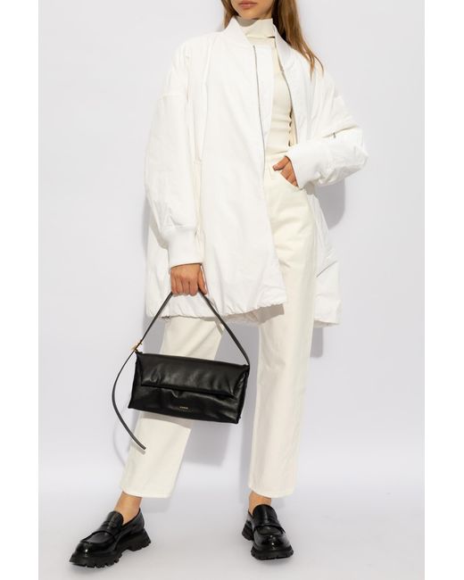 Jil Sander White Mid-Waisted Cropped Jeans