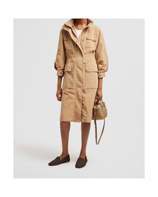 Moncler Natural Nantes Pocket Detailed Parka