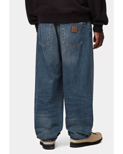 Carhartt Blue Aaron Wide-Leg Jeans for men