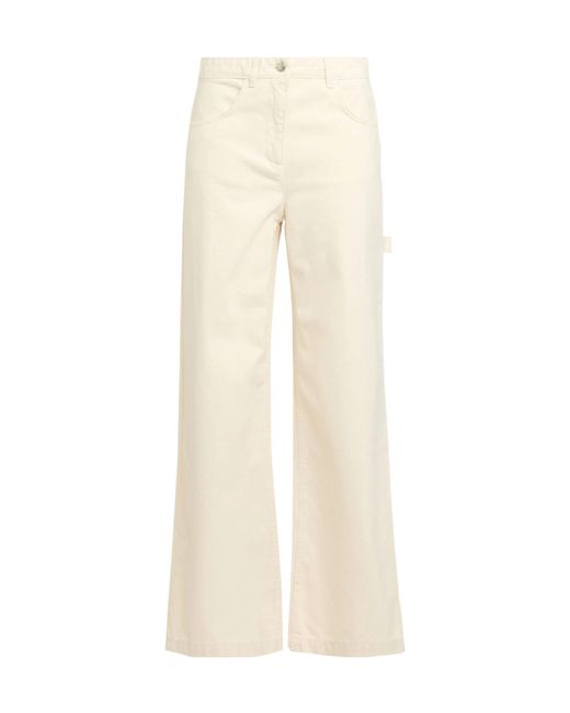 MAX&Co. Natural Wide-Leg Jeans