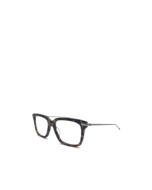 Thom Browne White Eyewear Rectangular Frame Glasses