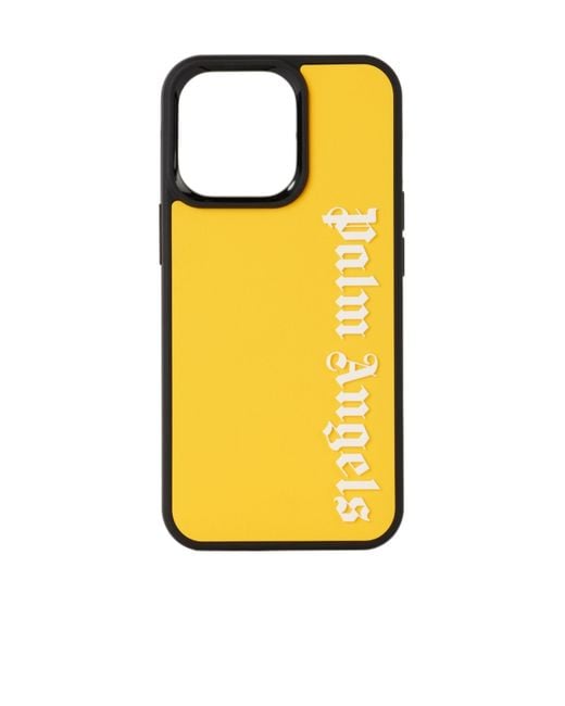 Palm Angels Yellow Logo Iphone 13 Pro Phone Case for men