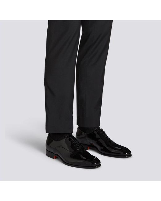 fall 2023 dress trends Samuel Hubbard Rafael Lace-Up Black Leather Oxford (Men's) main image 1