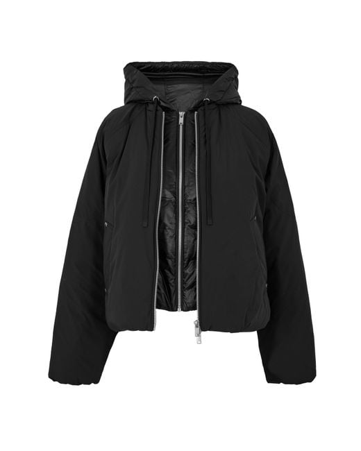 Moose Knuckles Black Lightweight Bomber Jacket