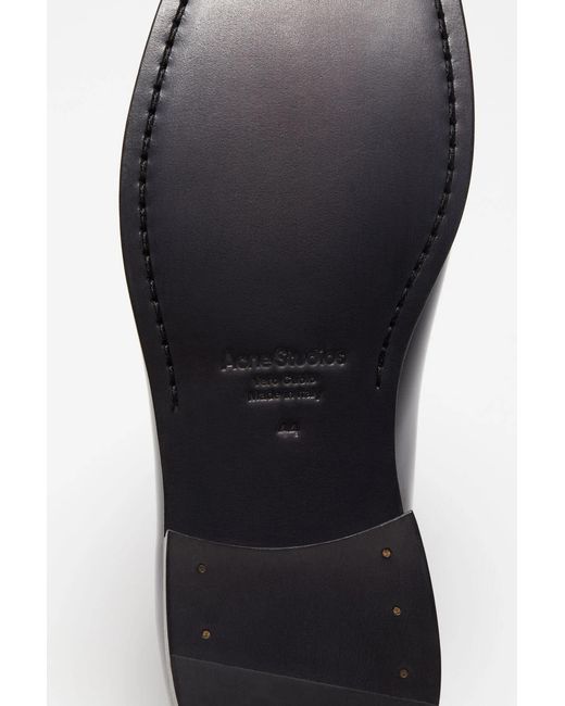 Acne Black Slip-On Loafers