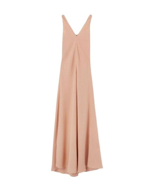 Loro Piana White Callie Flared Midi Dress